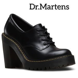 Dr. Marten's "Salome" Heel Lace Up Black Sz9